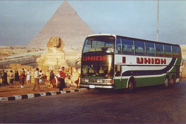 Union Reisen at the Pyramids of Gizeh 1987